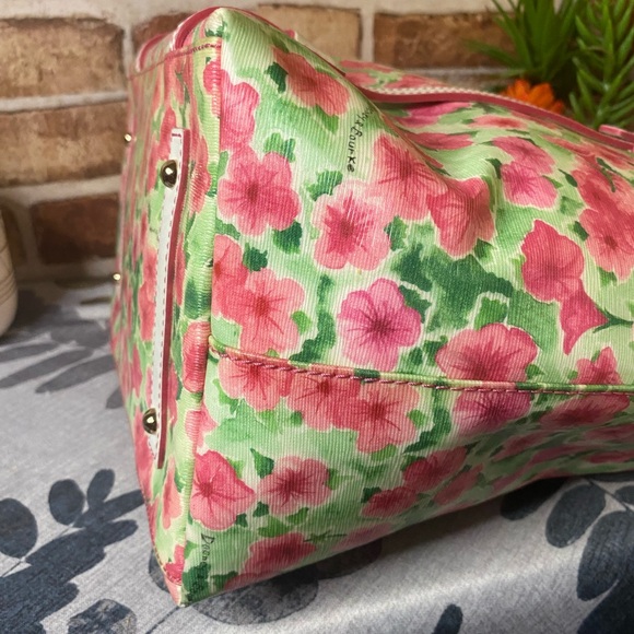 Dooney & Bourke Petunia Floral Shopper Tote - Picture 8 of 9